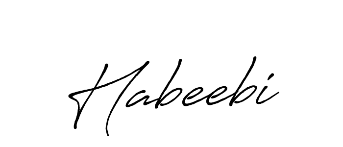 Make a beautiful signature design for name Habeebi. Use this online signature maker to create a handwritten signature for free. Habeebi signature style 7 images and pictures png