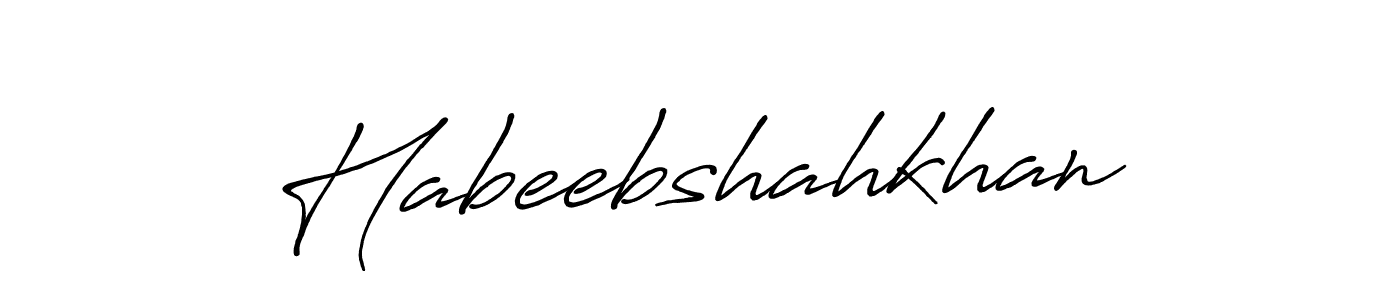 Habeebshahkhan stylish signature style. Best Handwritten Sign (Antro_Vectra_Bolder) for my name. Handwritten Signature Collection Ideas for my name Habeebshahkhan. Habeebshahkhan signature style 7 images and pictures png