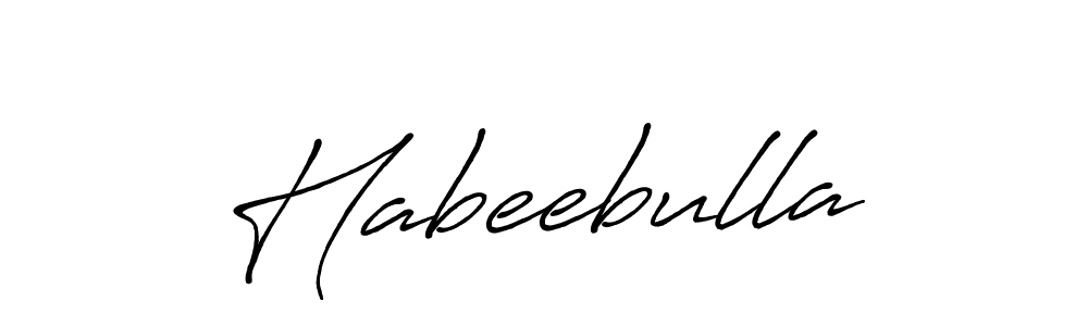 It looks lik you need a new signature style for name Habeebulla. Design unique handwritten (Antro_Vectra_Bolder) signature with our free signature maker in just a few clicks. Habeebulla signature style 7 images and pictures png