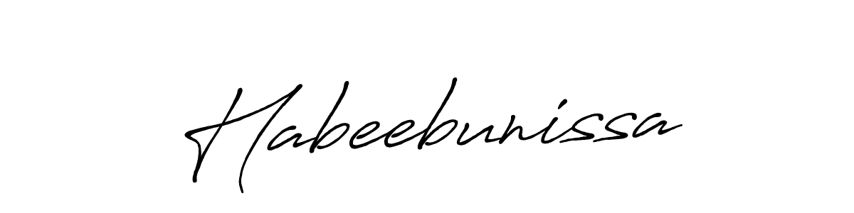 You should practise on your own different ways (Antro_Vectra_Bolder) to write your name (Habeebunissa) in signature. don't let someone else do it for you. Habeebunissa signature style 7 images and pictures png