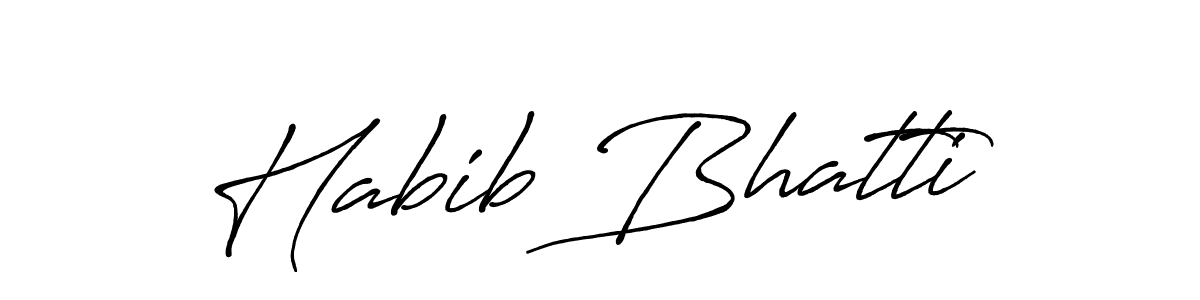 The best way (Antro_Vectra_Bolder) to make a short signature is to pick only two or three words in your name. The name Habib Bhatti include a total of six letters. For converting this name. Habib Bhatti signature style 7 images and pictures png