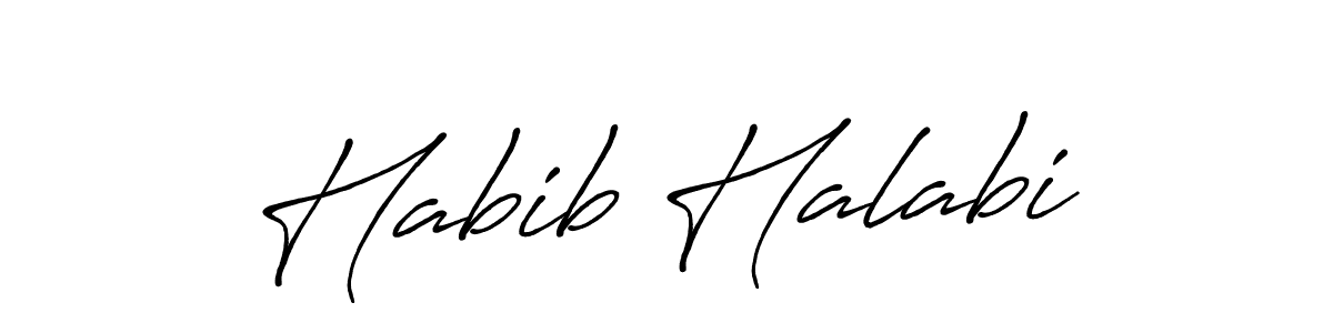 You should practise on your own different ways (Antro_Vectra_Bolder) to write your name (Habib Halabi) in signature. don't let someone else do it for you. Habib Halabi signature style 7 images and pictures png