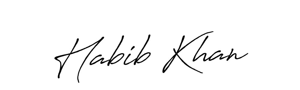 The best way (Antro_Vectra_Bolder) to make a short signature is to pick only two or three words in your name. The name Habib Khan include a total of six letters. For converting this name. Habib Khan signature style 7 images and pictures png