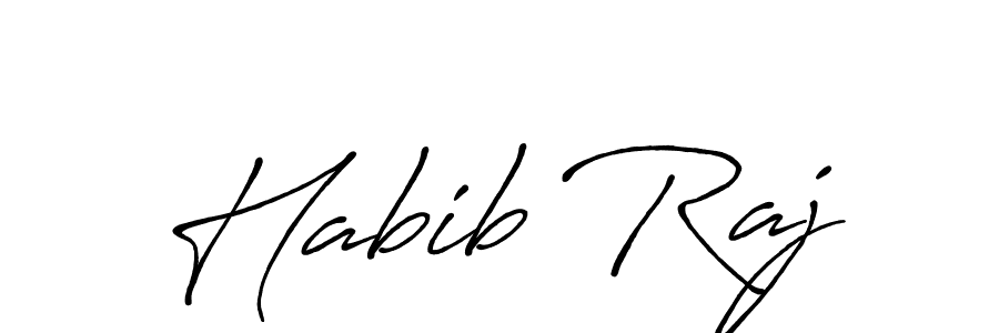 Similarly Antro_Vectra_Bolder is the best handwritten signature design. Signature creator online .You can use it as an online autograph creator for name Habib Raj. Habib Raj signature style 7 images and pictures png