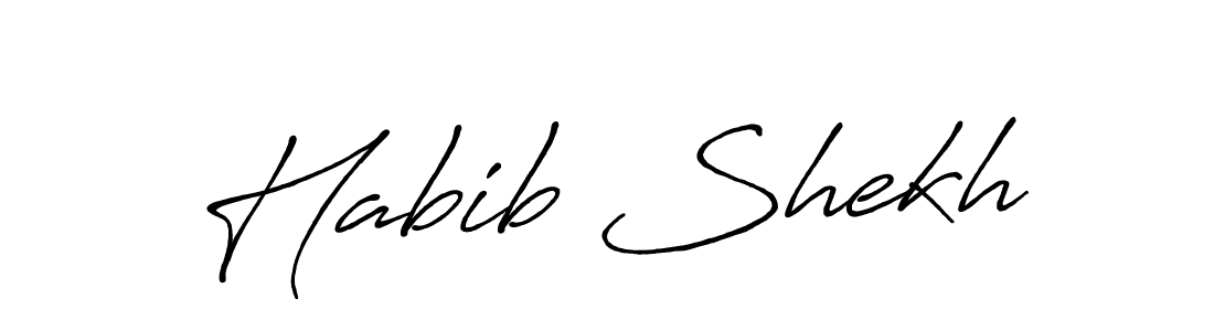Once you've used our free online signature maker to create your best signature Antro_Vectra_Bolder style, it's time to enjoy all of the benefits that Habib Shekh name signing documents. Habib Shekh signature style 7 images and pictures png