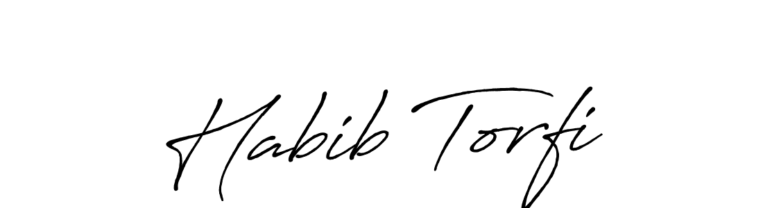 How to make Habib Torfi name signature. Use Antro_Vectra_Bolder style for creating short signs online. This is the latest handwritten sign. Habib Torfi signature style 7 images and pictures png