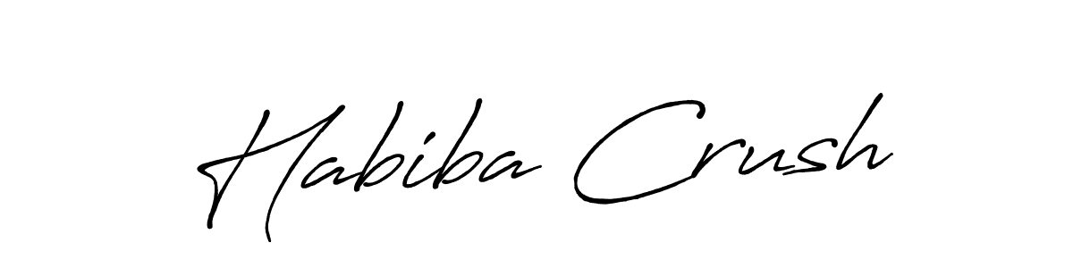 Check out images of Autograph of Habiba Crush name. Actor Habiba Crush Signature Style. Antro_Vectra_Bolder is a professional sign style online. Habiba Crush signature style 7 images and pictures png