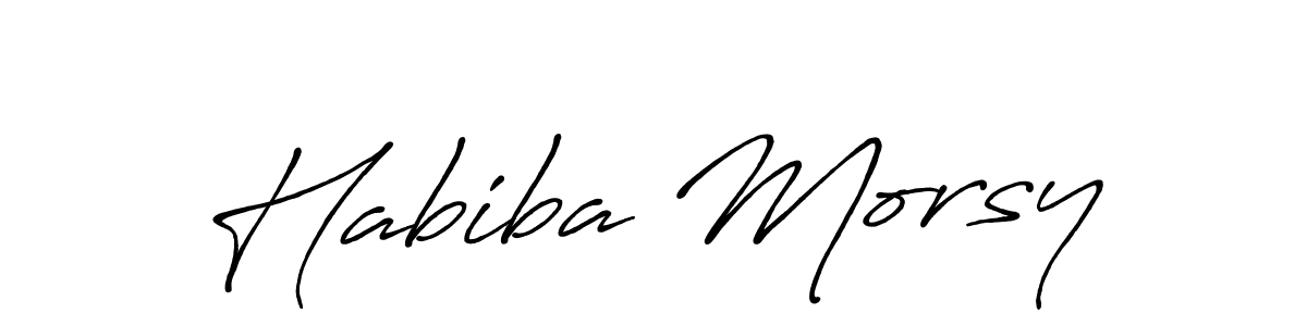 Make a short Habiba Morsy signature style. Manage your documents anywhere anytime using Antro_Vectra_Bolder. Create and add eSignatures, submit forms, share and send files easily. Habiba Morsy signature style 7 images and pictures png