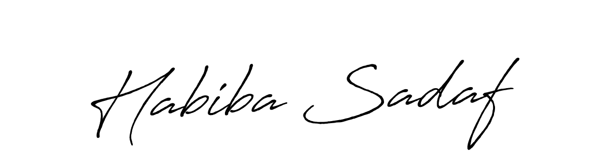 You can use this online signature creator to create a handwritten signature for the name Habiba Sadaf. This is the best online autograph maker. Habiba Sadaf signature style 7 images and pictures png