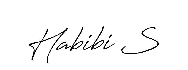 How to make Habibi S signature? Antro_Vectra_Bolder is a professional autograph style. Create handwritten signature for Habibi S name. Habibi S signature style 7 images and pictures png