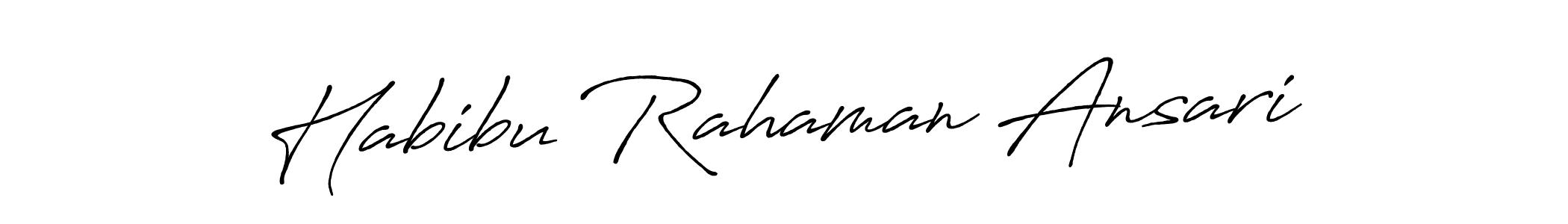 Similarly Antro_Vectra_Bolder is the best handwritten signature design. Signature creator online .You can use it as an online autograph creator for name Habibu Rahaman Ansari. Habibu Rahaman Ansari signature style 7 images and pictures png