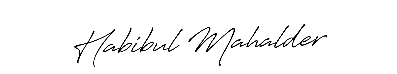 if you are searching for the best signature style for your name Habibul Mahalder. so please give up your signature search. here we have designed multiple signature styles  using Antro_Vectra_Bolder. Habibul Mahalder signature style 7 images and pictures png