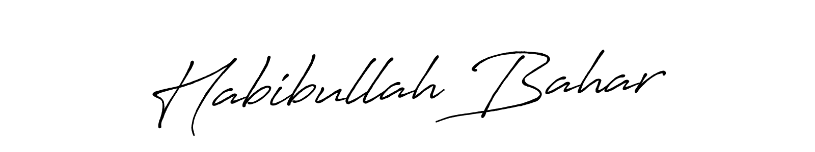 Also You can easily find your signature by using the search form. We will create Habibullah Bahar name handwritten signature images for you free of cost using Antro_Vectra_Bolder sign style. Habibullah Bahar signature style 7 images and pictures png