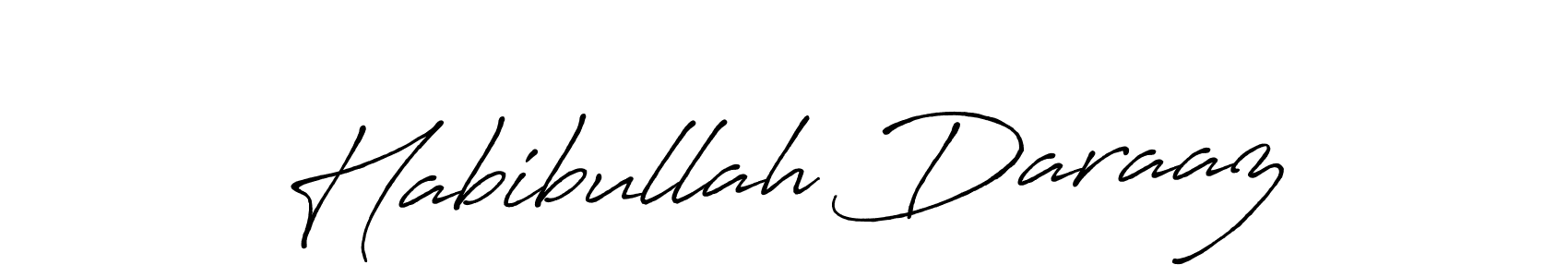 You can use this online signature creator to create a handwritten signature for the name Habibullah Daraaz. This is the best online autograph maker. Habibullah Daraaz signature style 7 images and pictures png