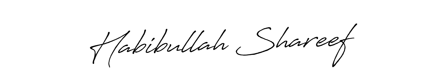Make a short Habibullah Shareef signature style. Manage your documents anywhere anytime using Antro_Vectra_Bolder. Create and add eSignatures, submit forms, share and send files easily. Habibullah Shareef signature style 7 images and pictures png