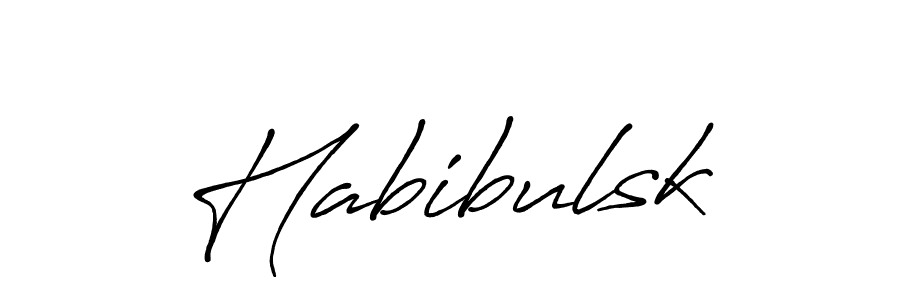 Create a beautiful signature design for name Habibulsk. With this signature (Antro_Vectra_Bolder) fonts, you can make a handwritten signature for free. Habibulsk signature style 7 images and pictures png