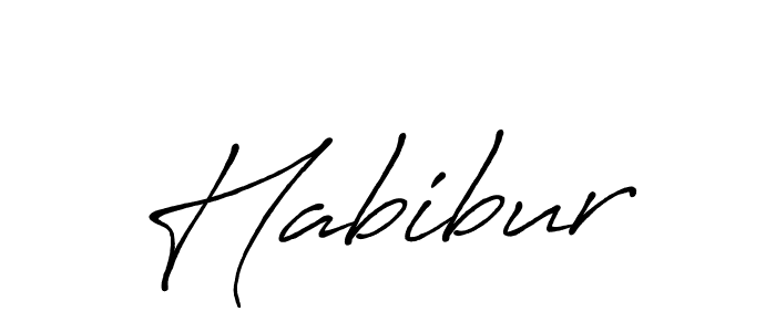 Create a beautiful signature design for name Habibur. With this signature (Antro_Vectra_Bolder) fonts, you can make a handwritten signature for free. Habibur signature style 7 images and pictures png
