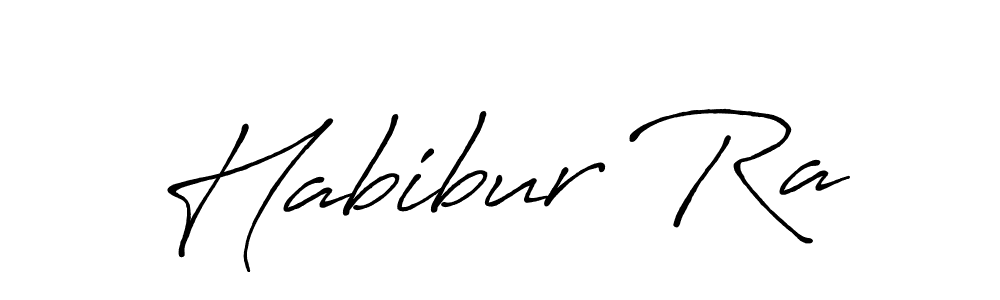 Antro_Vectra_Bolder is a professional signature style that is perfect for those who want to add a touch of class to their signature. It is also a great choice for those who want to make their signature more unique. Get Habibur Ra name to fancy signature for free. Habibur Ra signature style 7 images and pictures png