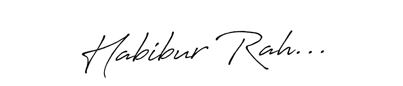 Also we have Habibur Rah... name is the best signature style. Create professional handwritten signature collection using Antro_Vectra_Bolder autograph style. Habibur Rah... signature style 7 images and pictures png