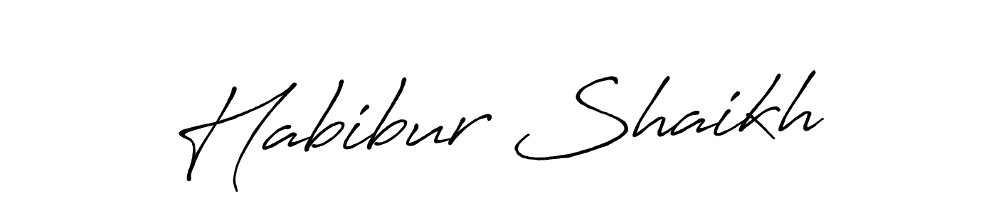 Antro_Vectra_Bolder is a professional signature style that is perfect for those who want to add a touch of class to their signature. It is also a great choice for those who want to make their signature more unique. Get Habibur Shaikh name to fancy signature for free. Habibur Shaikh signature style 7 images and pictures png