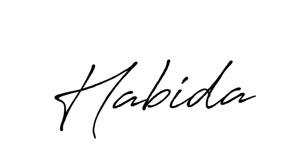 How to make Habida name signature. Use Antro_Vectra_Bolder style for creating short signs online. This is the latest handwritten sign. Habida signature style 7 images and pictures png