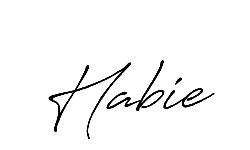 Also You can easily find your signature by using the search form. We will create Habie name handwritten signature images for you free of cost using Antro_Vectra_Bolder sign style. Habie signature style 7 images and pictures png