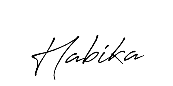 Also You can easily find your signature by using the search form. We will create Habika name handwritten signature images for you free of cost using Antro_Vectra_Bolder sign style. Habika signature style 7 images and pictures png