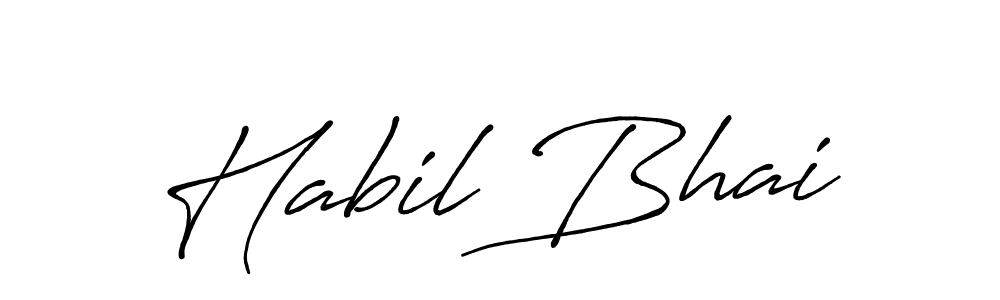 Make a beautiful signature design for name Habil Bhai. Use this online signature maker to create a handwritten signature for free. Habil Bhai signature style 7 images and pictures png