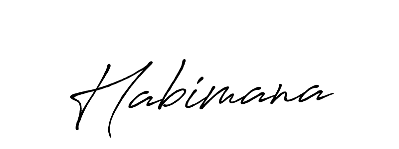 Use a signature maker to create a handwritten signature online. With this signature software, you can design (Antro_Vectra_Bolder) your own signature for name Habimana. Habimana signature style 7 images and pictures png