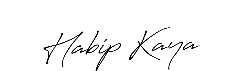 You should practise on your own different ways (Antro_Vectra_Bolder) to write your name (Habip Kaya) in signature. don't let someone else do it for you. Habip Kaya signature style 7 images and pictures png