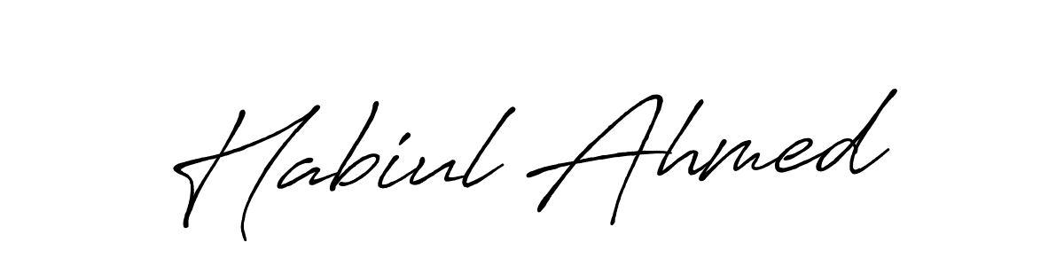 Similarly Antro_Vectra_Bolder is the best handwritten signature design. Signature creator online .You can use it as an online autograph creator for name Habiul Ahmed. Habiul Ahmed signature style 7 images and pictures png