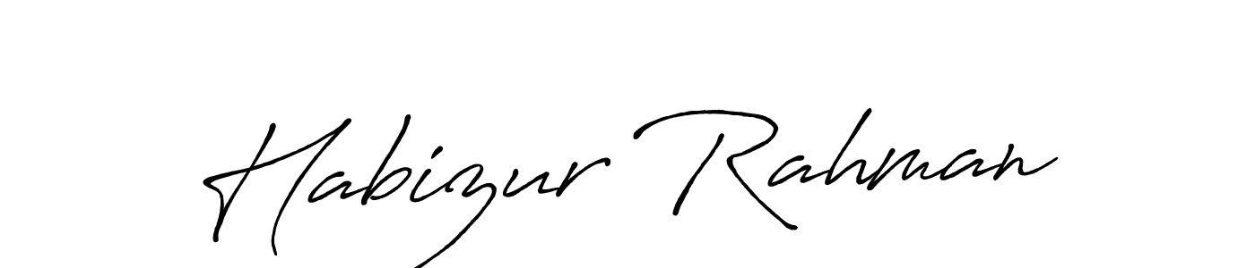 Design your own signature with our free online signature maker. With this signature software, you can create a handwritten (Antro_Vectra_Bolder) signature for name Habizur Rahman. Habizur Rahman signature style 7 images and pictures png