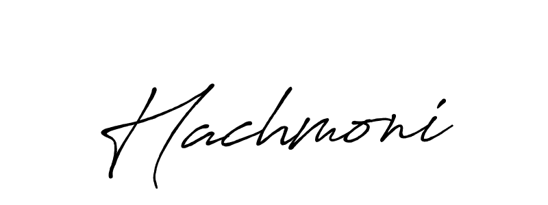 Make a beautiful signature design for name Hachmoni. Use this online signature maker to create a handwritten signature for free. Hachmoni signature style 7 images and pictures png