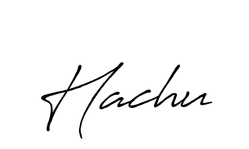 Also we have Hachu name is the best signature style. Create professional handwritten signature collection using Antro_Vectra_Bolder autograph style. Hachu signature style 7 images and pictures png