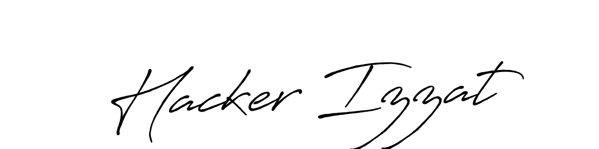 How to make Hacker Izzat signature? Antro_Vectra_Bolder is a professional autograph style. Create handwritten signature for Hacker Izzat name. Hacker Izzat signature style 7 images and pictures png
