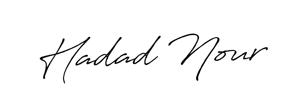 Use a signature maker to create a handwritten signature online. With this signature software, you can design (Antro_Vectra_Bolder) your own signature for name Hadad Nour. Hadad Nour signature style 7 images and pictures png