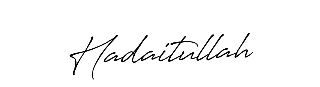 How to make Hadaitullah signature? Antro_Vectra_Bolder is a professional autograph style. Create handwritten signature for Hadaitullah name. Hadaitullah signature style 7 images and pictures png