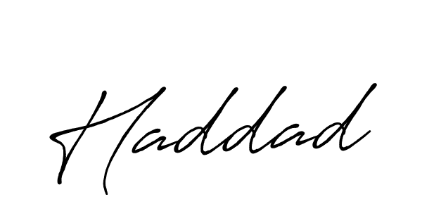 Make a beautiful signature design for name Haddad. With this signature (Antro_Vectra_Bolder) style, you can create a handwritten signature for free. Haddad signature style 7 images and pictures png