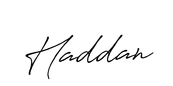 How to make Haddan name signature. Use Antro_Vectra_Bolder style for creating short signs online. This is the latest handwritten sign. Haddan signature style 7 images and pictures png