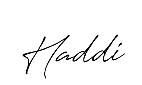 Make a beautiful signature design for name Haddi. With this signature (Antro_Vectra_Bolder) style, you can create a handwritten signature for free. Haddi signature style 7 images and pictures png