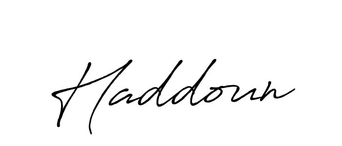 Once you've used our free online signature maker to create your best signature Antro_Vectra_Bolder style, it's time to enjoy all of the benefits that Haddoun name signing documents. Haddoun signature style 7 images and pictures png