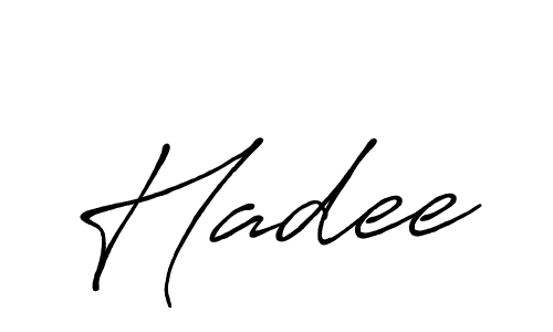 Similarly Antro_Vectra_Bolder is the best handwritten signature design. Signature creator online .You can use it as an online autograph creator for name Hadee. Hadee signature style 7 images and pictures png