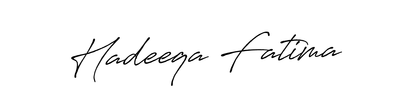 How to make Hadeeqa Fatima name signature. Use Antro_Vectra_Bolder style for creating short signs online. This is the latest handwritten sign. Hadeeqa Fatima signature style 7 images and pictures png