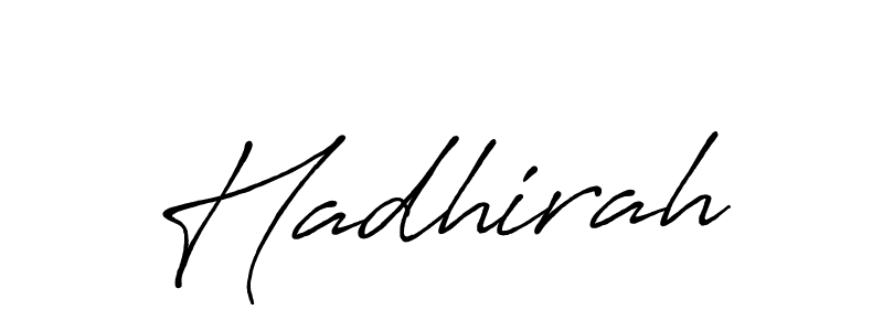 Hadhirah stylish signature style. Best Handwritten Sign (Antro_Vectra_Bolder) for my name. Handwritten Signature Collection Ideas for my name Hadhirah. Hadhirah signature style 7 images and pictures png