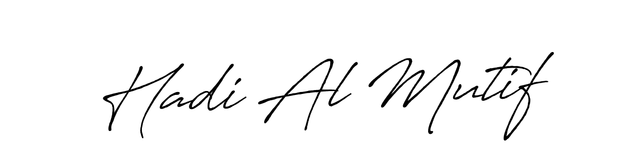 Use a signature maker to create a handwritten signature online. With this signature software, you can design (Antro_Vectra_Bolder) your own signature for name Hadi Al Mutif. Hadi Al Mutif signature style 7 images and pictures png