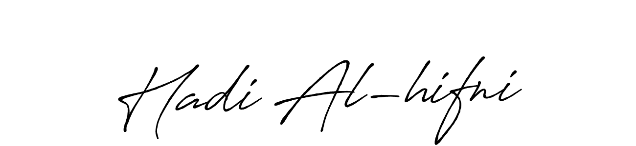 Make a beautiful signature design for name Hadi Al-hifni. With this signature (Antro_Vectra_Bolder) style, you can create a handwritten signature for free. Hadi Al-hifni signature style 7 images and pictures png