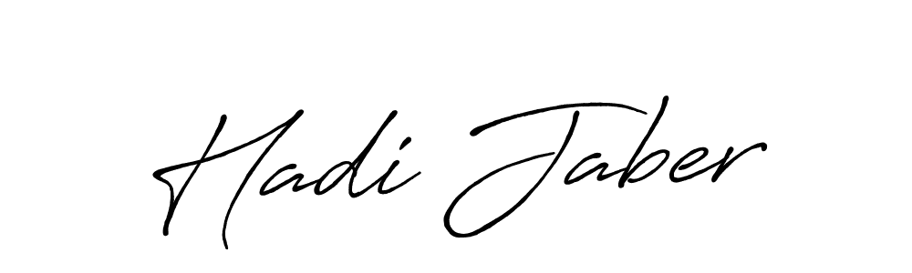 Hadi Jaber stylish signature style. Best Handwritten Sign (Antro_Vectra_Bolder) for my name. Handwritten Signature Collection Ideas for my name Hadi Jaber. Hadi Jaber signature style 7 images and pictures png