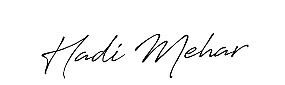 It looks lik you need a new signature style for name Hadi Mehar. Design unique handwritten (Antro_Vectra_Bolder) signature with our free signature maker in just a few clicks. Hadi Mehar signature style 7 images and pictures png