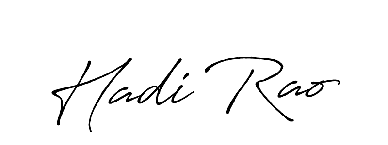 Design your own signature with our free online signature maker. With this signature software, you can create a handwritten (Antro_Vectra_Bolder) signature for name Hadi Rao. Hadi Rao signature style 7 images and pictures png
