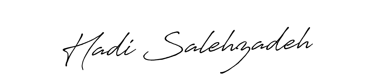 Create a beautiful signature design for name Hadi Salehzadeh. With this signature (Antro_Vectra_Bolder) fonts, you can make a handwritten signature for free. Hadi Salehzadeh signature style 7 images and pictures png